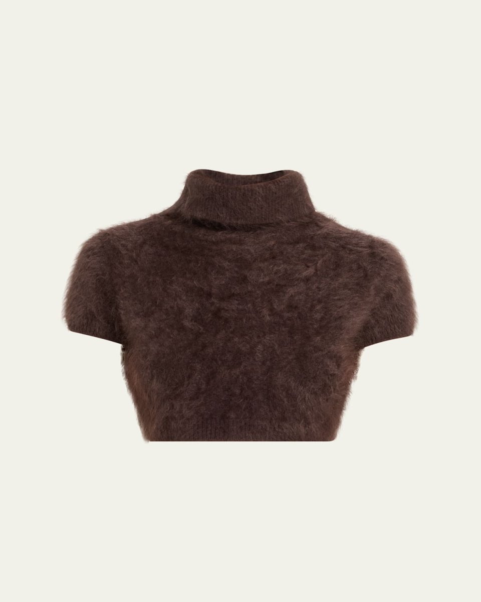 The Teddy Turtleneck Cropped Sweater